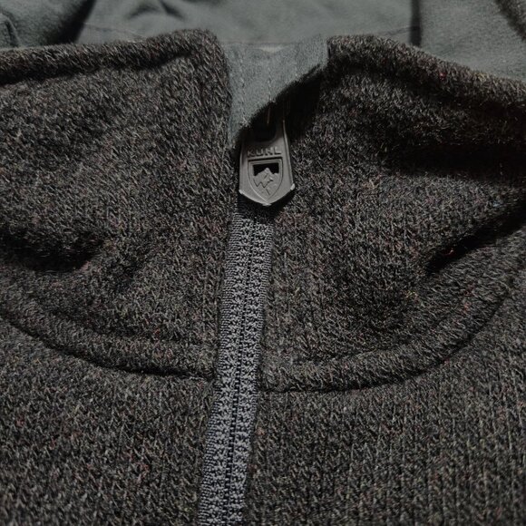 Kühl Mens Interceptr Fleece Jacket Size M Black With Zippered Pockets & Logo - Picture 6 of 15
